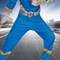 Kids Blue Ranger Costume Cosmic Fury Power Rangers Muscle Jumpsuit with Mask Large 10-12